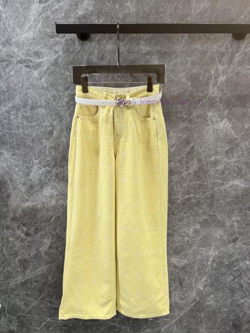 ZK60829 Loewe 25Ss Spring/Summer New Heavy Industry Dark Pattern Jeans With Belt | The Product gf7nlhdx