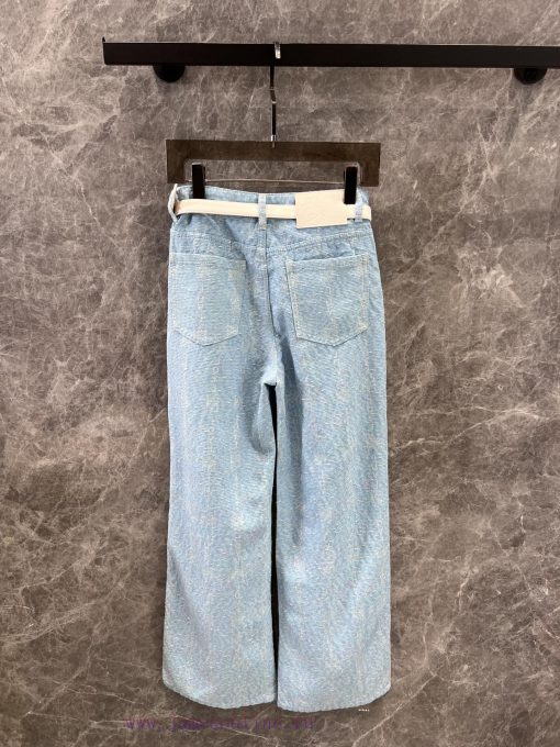 ZK60829 Loewe 25Ss Spring/Summer New Heavy Industry Dark Pattern Jeans With Belt | The Product 0qoy52vl - Image 3
