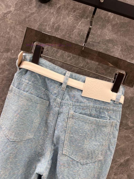 ZK60829 Loewe 25Ss Spring/Summer New Heavy Industry Dark Pattern Jeans With Belt | The Product 0qoy52vl - Image 5