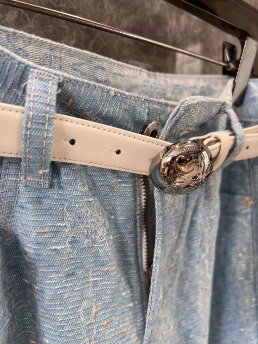 ZK60829 Loewe 25Ss Spring/Summer New Heavy Industry Dark Pattern Jeans With Belt | The Product 0qoy52vl - Image 6