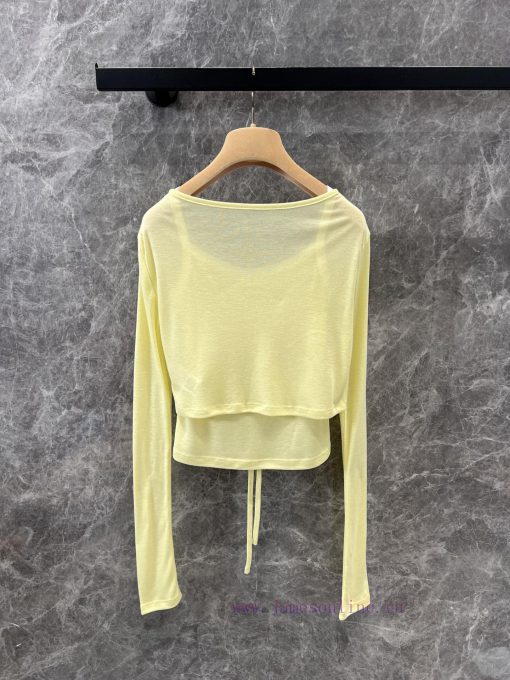 ZT60831 Miumi * 25 Spring/Summer New Tencel Camisole Cardigan Two-piece Set 丨 Produced By Cloud j02gfbli - Image 4