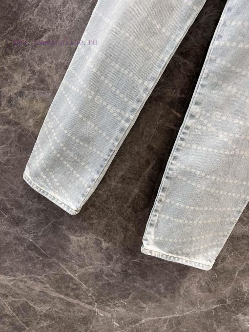ZK60830 Chanel 25p Spring/Summer New Pearl Cowboy Straight Leg Pants | The Production Style Is 69x7w9t3 - Image 8