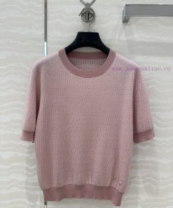 AT76910 FF Song Hye Kyo's Spring/Summer New Product Hanging Wool Knitted Wool Silk Knitted Top 03zjiru3