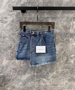 ZB60852 Alexa * Der Wang 25Ss Spring/Summer New Vintage Irregular Denim Skirt | Made Of 100% Co ed4jl7zy