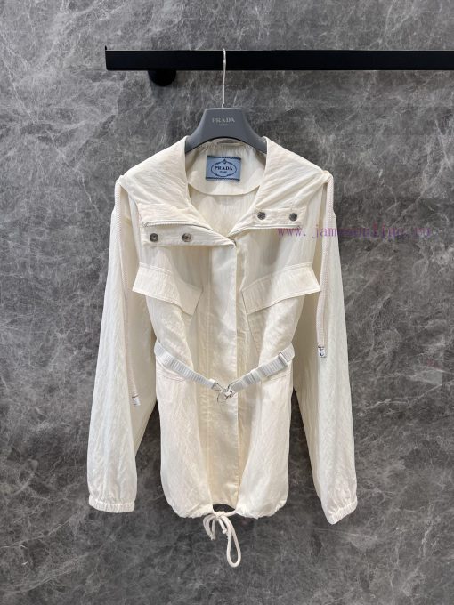 ZW60853 Prada 25Ss Spring/Summer New Hooded Zipper Jacket Submachine Jacket | YB Developed Clas pu6fhlk2 - Image 2