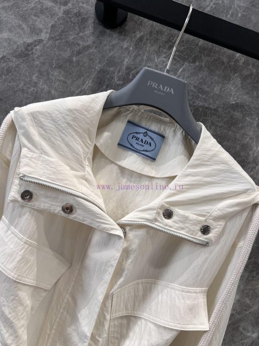 ZW60853 Prada 25Ss Spring/Summer New Hooded Zipper Jacket Submachine Jacket | YB Developed Clas pu6fhlk2 - Image 5