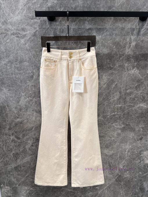 ZK60639 Chanel 25Ss Early Spring New Two Button Micro Label Embroidered Jeans | Produced 〰 This ashbtn5d