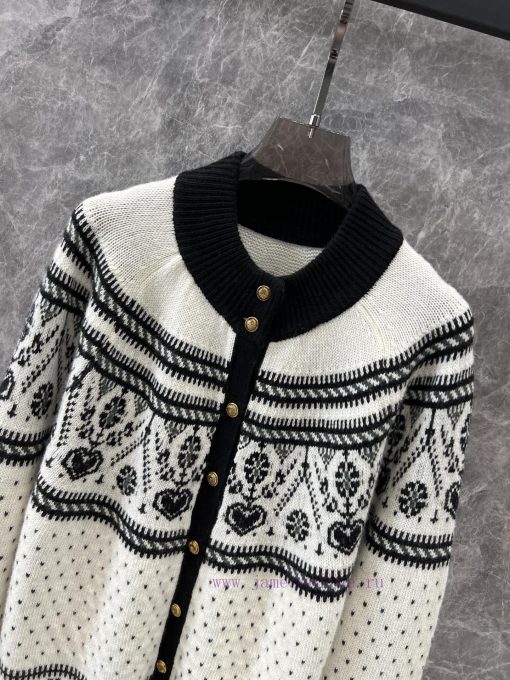 ZW59792 Kha * Te 24Fw Autumn And Winter New Nostalgic Cedar White Small High Collar Fel Island jdilv1iq - Image 4