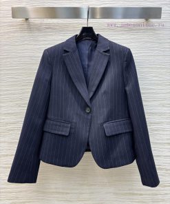 CW76922 Loewe 25 Spring/Summer Striped Lightweight Wool Twill Single Breasted Suit Jacket. The q2j2xwut