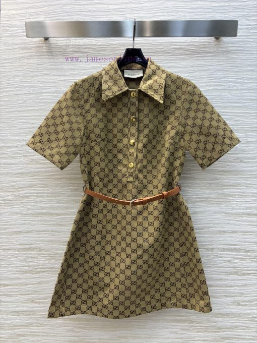 CL76923 Gucci 25 Spring/Summer New Collection Classic Double G Vintage Series Flip Collar Half wo9692y9 - Image 2