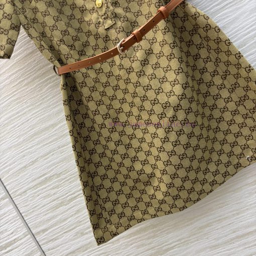 CL76923 Gucci 25 Spring/Summer New Collection Classic Double G Vintage Series Flip Collar Half wo9692y9 - Image 6