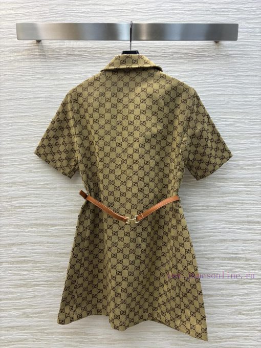 CL76923 Gucci 25 Spring/Summer New Collection Classic Double G Vintage Series Flip Collar Half wo9692y9 - Image 9