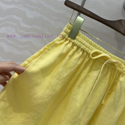 25ss Early Spring New Product AK76293 Loro Piana Old Money Style Dopamine Colored Linen Elastic ov6373ru - Image 6