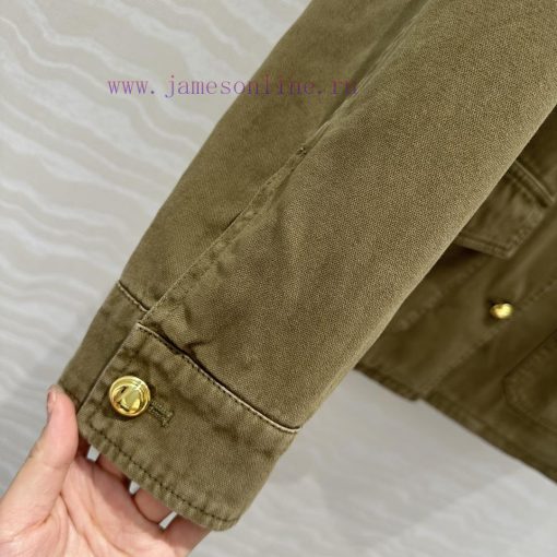 ️ High End AW76185 Miu Miu Scout Series Dressing Intellectual Element Lapel Workwear Jacket Jac z26ipj98 - Image 9