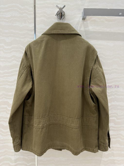 ️ High End AW76185 Miu Miu Scout Series Dressing Intellectual Element Lapel Workwear Jacket Jac z26ipj98 - Image 10