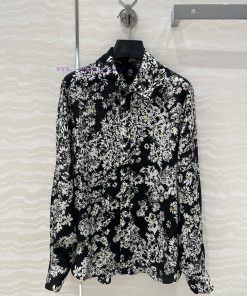 ️️ High Intelligence Dressing AC76957 Bu Small Daisy Printed Silk Shirt Heavyweight Moomi 100% jjy4m2ju