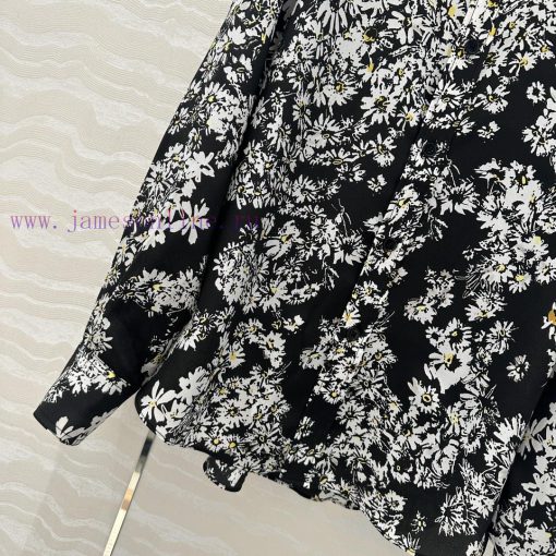 ️️ High Intelligence Dressing AC76957 Bu Small Daisy Printed Silk Shirt Heavyweight Moomi 100% jjy4m2ju - Image 6