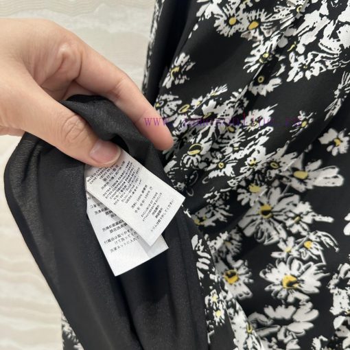️️ High Intelligence Dressing AB76958 Bu Small Daisy Printed Silk Half Skirt 100% Silk Double Z w5zjf0qp - Image 9
