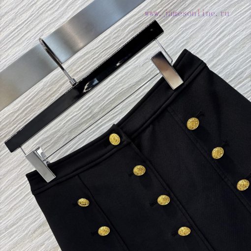 CB76967 Louis Vuitton 25 Spring/Summer Logo Gold Buckle Decorative A-line Half Skirt Elegant An nq7tckoz - Image 6