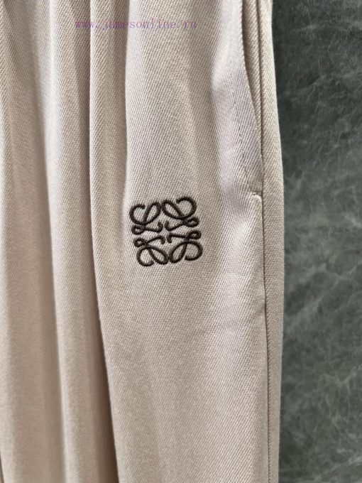 ZK60860 Loewe 25Ss Spring/Summer New Micro Label Embroidered Casual Pants | Produced Classic El afupvftm - Image 6