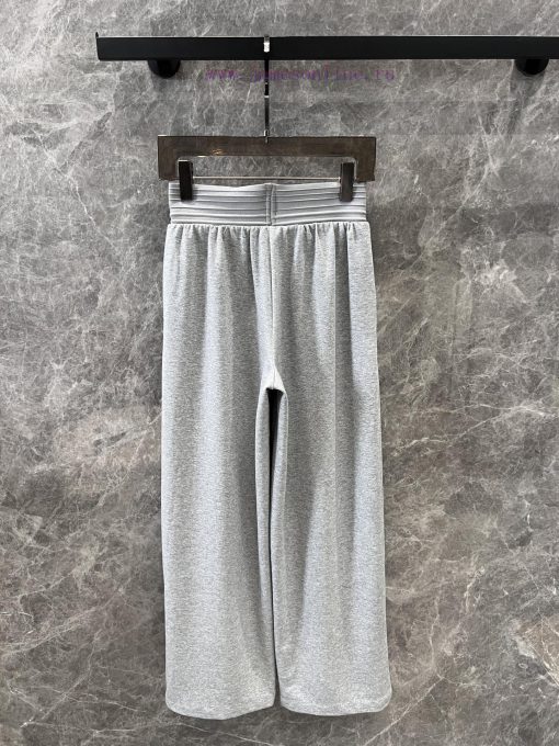 ZK60869 Alexander Wang 25Ss Early Spring New Letter Waist Drawstring Casual Wide Leg Pants 丨 Pr d0z95lmt - Image 3