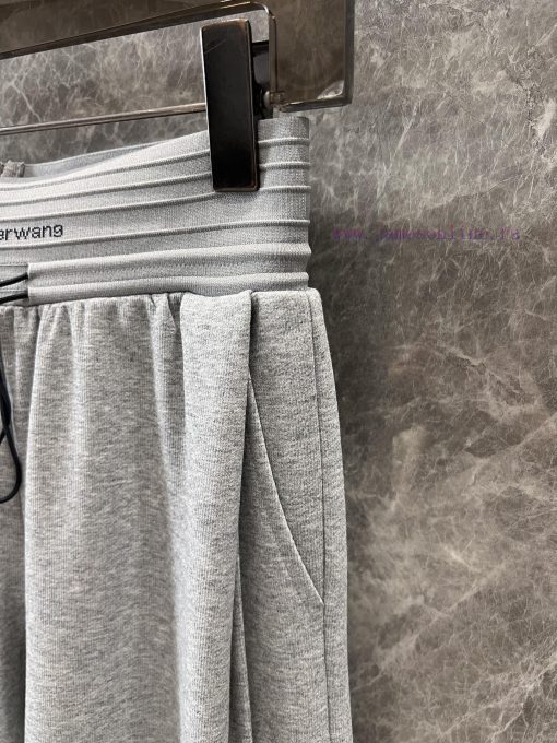 ZK60869 Alexander Wang 25Ss Early Spring New Letter Waist Drawstring Casual Wide Leg Pants 丨 Pr d0z95lmt - Image 7