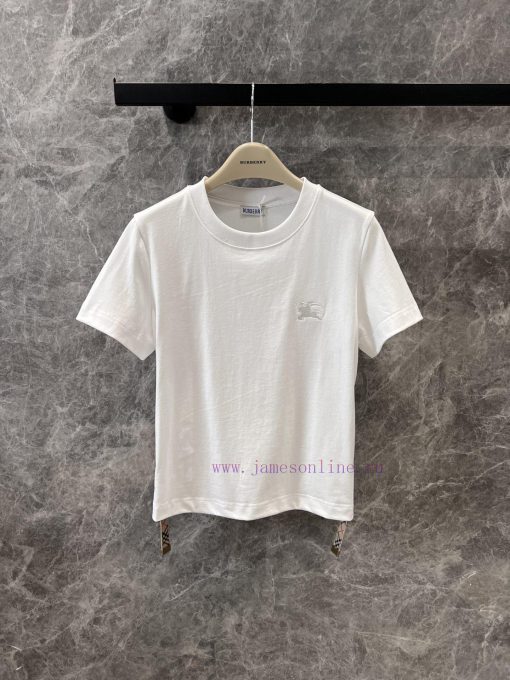 ZT60871 Burberry 25Ss Spring/Summer New Collection Waist Drawstring Grid Decorative Cotton Roun lz4yel69