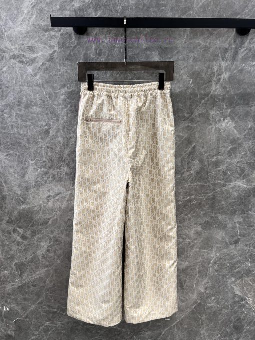 ZK60873 Dior 25Ss Early Spring New Pattern Jacquard Drawstring Wide Leg Pants | YB Developed Lo 5glwcm04 - Image 3