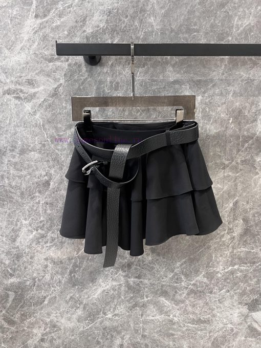 ZB60876 Loewe 25Ss Spring/Summer New Mid Low Waist Double Layered Ruffle Edge Short Mini Skirt 84td514w