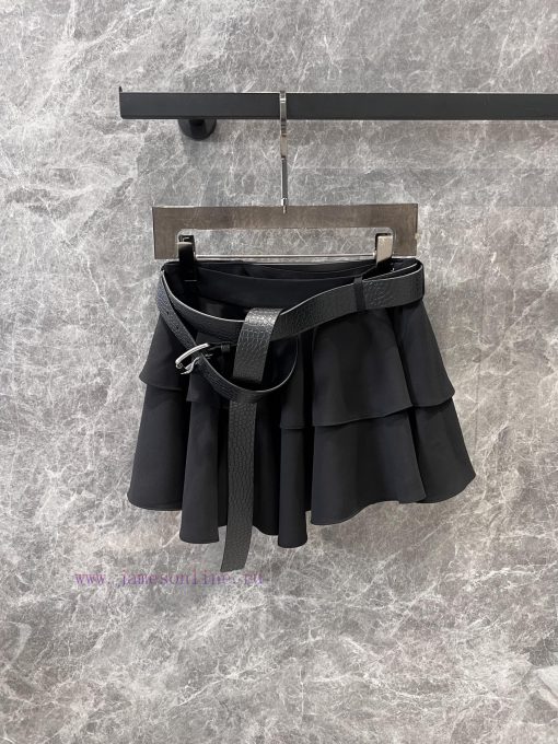 ZB60876 Loewe 25Ss Spring/Summer New Mid Low Waist Double Layered Ruffle Edge Short Mini Skirt 84td514w - Image 2