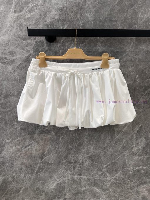 ZB60879 Miumi * 25Ss Spring/Summer New Micro Label Puffered Flower Bud Half Skirt | Produced Wi aobcsf7v - Image 2