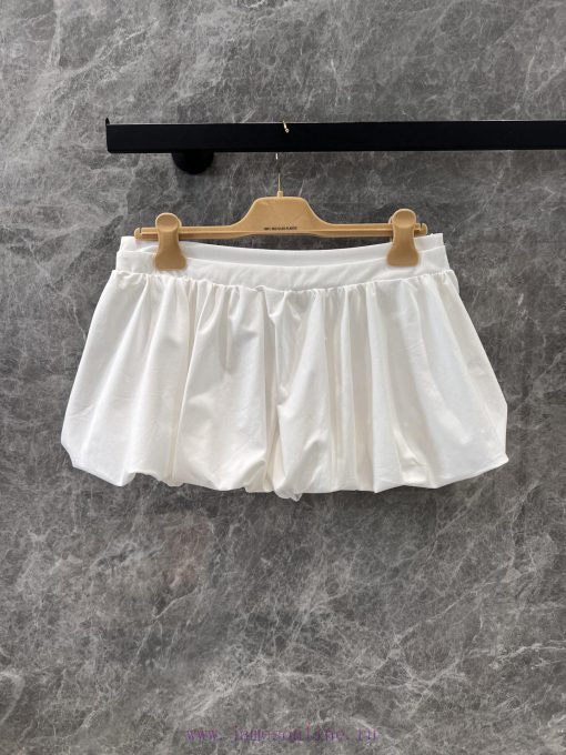 ZB60879 Miumi * 25Ss Spring/Summer New Micro Label Puffered Flower Bud Half Skirt | Produced Wi aobcsf7v - Image 3