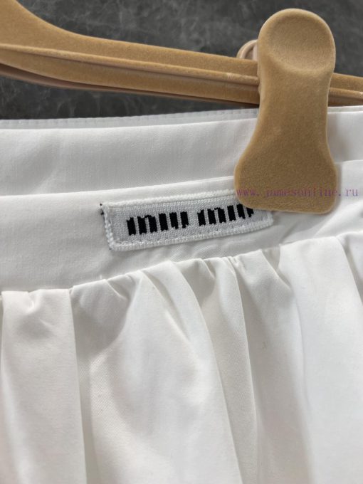 ZB60879 Miumi * 25Ss Spring/Summer New Micro Label Puffered Flower Bud Half Skirt | Produced Wi aobcsf7v - Image 6