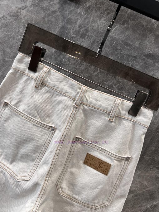 ZK60881 Maison Margiel * 25Ss New Commuter Five Meter White Jeans Shorts For Spring And Summer wgvr4bg5 - Image 5