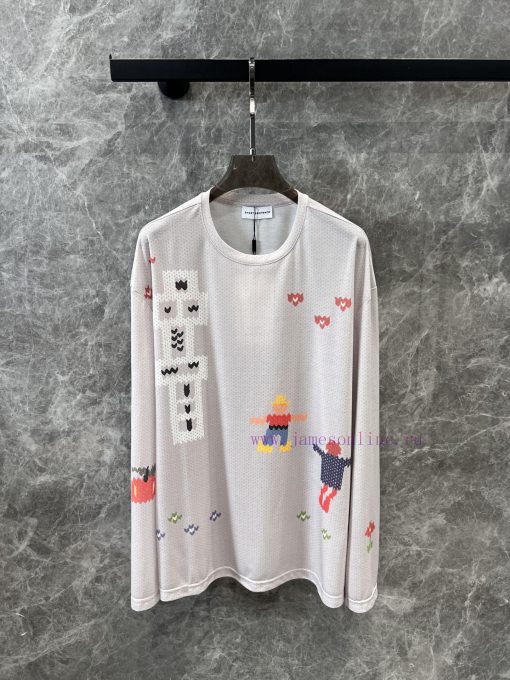 ZT60886 SHORTSENTENCE 25Ss Spring/Summer New Collection Summer Dopamine Imitation Sweater Print xagaz8di