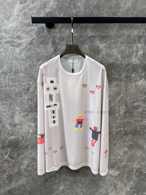 ZT60886 SHORTSENTENCE 25Ss Spring/Summer New Collection Summer Dopamine Imitation Sweater Print xagaz8di - Image 2