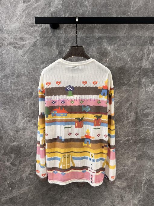 ZT60886 SHORTSENTENCE 25Ss Spring/Summer New Collection Summer Dopamine Imitation Sweater Print 1i53ey01 - Image 3