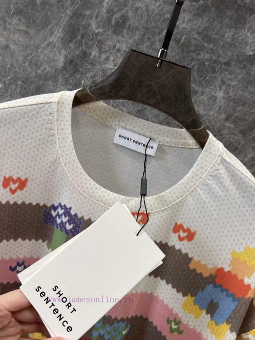 ZT60886 SHORTSENTENCE 25Ss Spring/Summer New Collection Summer Dopamine Imitation Sweater Print 1i53ey01 - Image 9