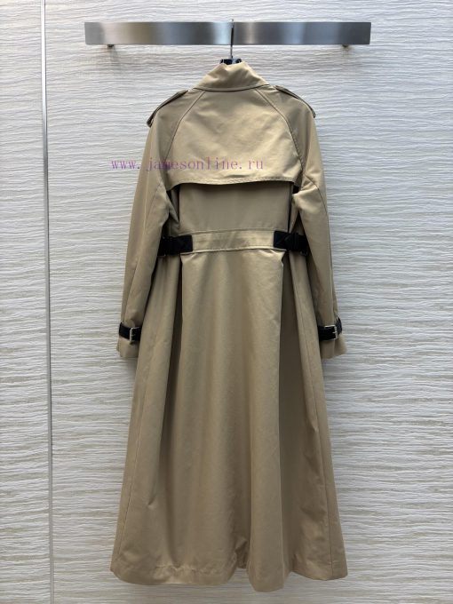 CW76995 Dior 25 New Style Long Patchwork Leather Waist Windbreaker Jacket Bold And Unique Doubl 6utpjppb - Image 9