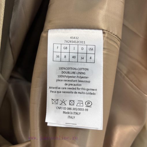 CW76995 Dior 25 New Style Long Patchwork Leather Waist Windbreaker Jacket Bold And Unique Doubl 6utpjppb - Image 10