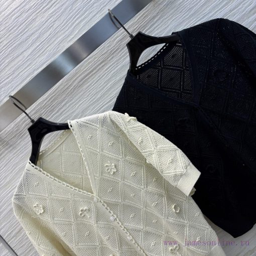 CW77006 Niche Design Round Neck Knitted Short Sleeved Cardigan Looks Slim And Versatile On The 2q1axuzj - Image 6