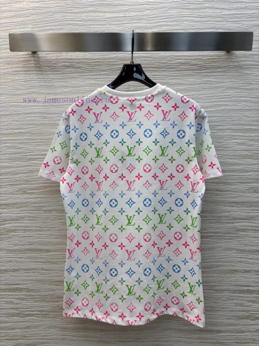 CT77013 Louis Vuitton 25 Early Spring New Item Classic Floral Pattern Casual Short Sleeved T-sh umhsi3ub - Image 9