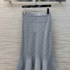 CB77017 Givenchy 25 Early Spring New Item Diamond Jacquard Knitted Fish Tail Half Skirt Made Of 3rla1s8d