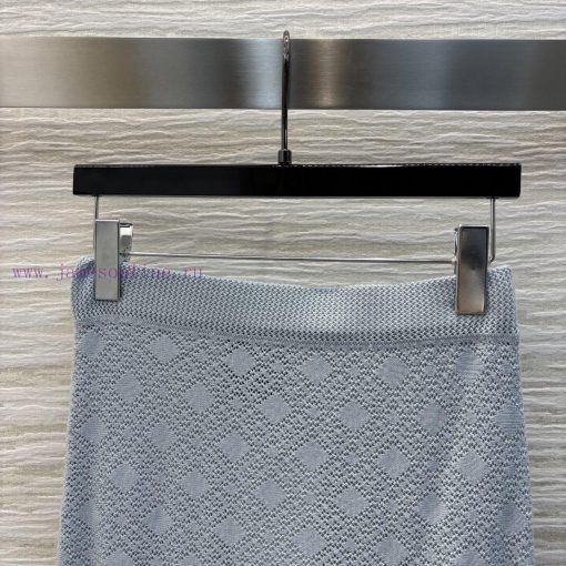 CB77017 Givenchy 25 Early Spring New Item Diamond Jacquard Knitted Fish Tail Half Skirt Made Of 3rla1s8d - Image 3