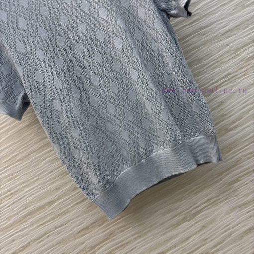 CT77019 Givenchy 25 Early Spring New Item Diamond Jacquard Knitted Short Sleeved Wool Yarn Soft kflsclbk - Image 6