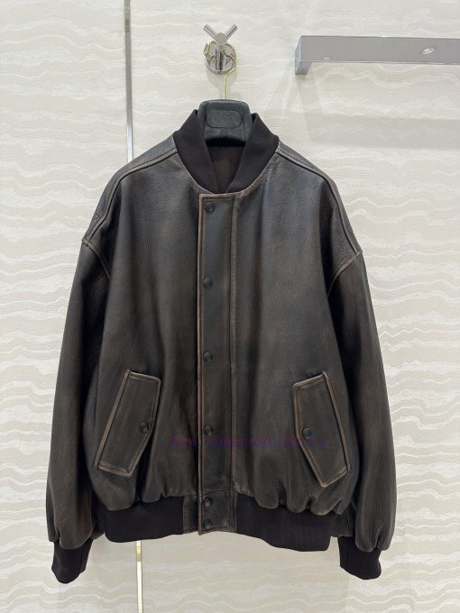 High End Quality AW76593 CE Liu Shishi's Same Style Pilot Outfit 25 Early Spring New Item Retro t68eecqt - Image 2
