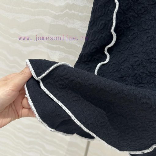 ️ High End AT77039 Coco Chanel 25s Jacquard Slimming Knitted Top With Contrasting Color Lace Ha 53g4thk6 - Image 8
