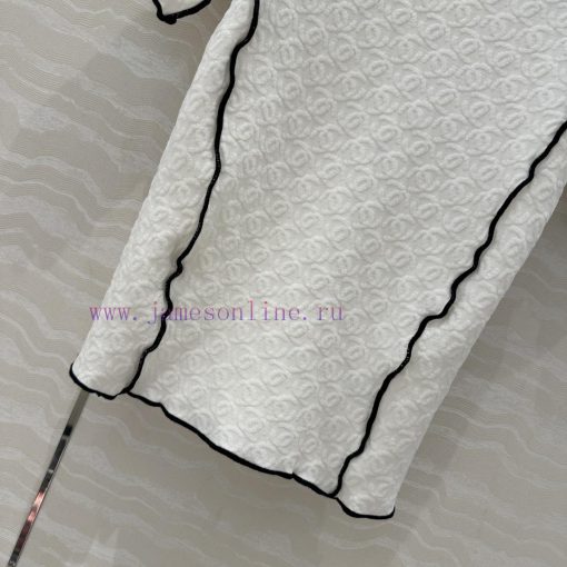 ️ High End AT77039 Coco Chanel 25s Jacquard Slimming Knitted Top With Contrasting Color Lace Ha i0syc8o5 - Image 7