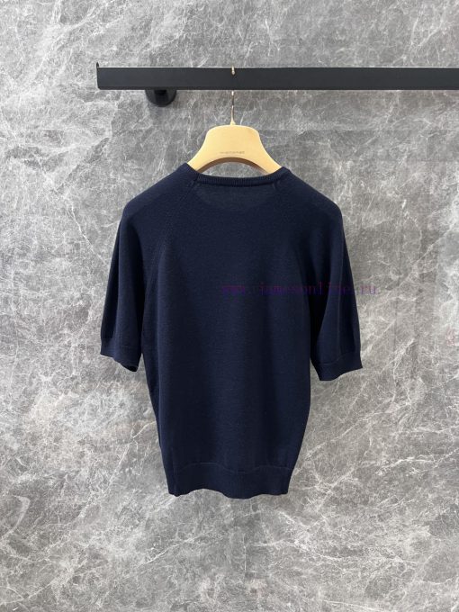 ZT60893 Miumi * 25SS Spring/Summer New Micro Label Short Sleeve Knitted Top | Developed By YB T t6eryc3g - Image 3