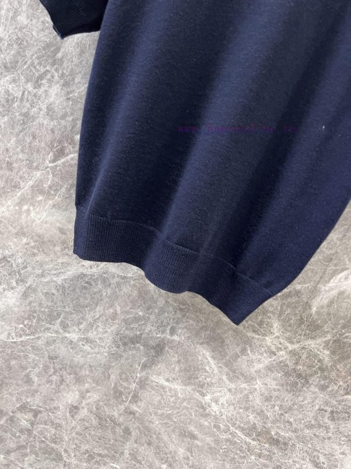 ZT60893 Miumi * 25SS Spring/Summer New Micro Label Short Sleeve Knitted Top | Developed By YB T t6eryc3g - Image 8